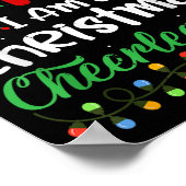 Dear Santa I Am A Christmas Cheerleader Funny Chri Poster (Hoek)