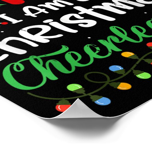 Dear Santa I Am A Christmas Cheerleader Funny Chri Poster (Hoek)