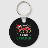 Dear Santa I Can Explain Christmas Family Matching Sleutelhanger (Voorkant)