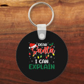 Dear Santa I Can Explain Christmas Family Matching Sleutelhanger (Voorkant)