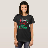 Dear Santa I Can Explain Christmas Pajamas Xmas P T-shirt (Voorkant volledig)