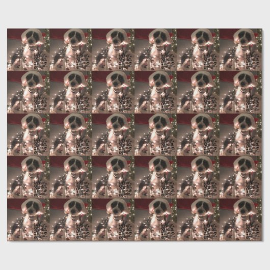 Dear Santa I can explain (dog) Cadeaupapier (Vlak)