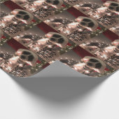 Dear Santa I can explain (dog) Cadeaupapier (Hoek)