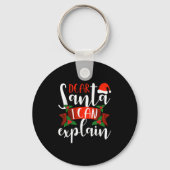 Dear Santa I Can Explain Funny Christmas Decoratio Sleutelhanger (Voorkant)