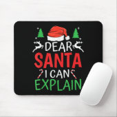 Dear Santa I Can Explain Funny Christmas Joke Humo Muismat (Met muis)