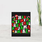 Dear Santa I Can Explain Funny Christmas Kids Men  Kaart (Voorkant)