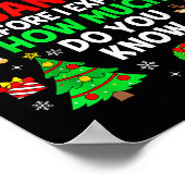 Dear Santa I Can Explain Funny Christmas Matching Poster (Hoek)