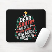 Dear Santa I Can Explain Funny Christmas Pjs Tree Muismat (Met muis)