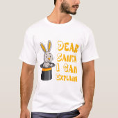 "Dear Santa I Can Explain" Funny Christmas Rabbit  T-shirt (Voorkant)