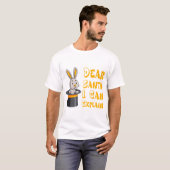 "Dear Santa I Can Explain" Funny Christmas Rabbit  T-shirt (Voorkant volledig)