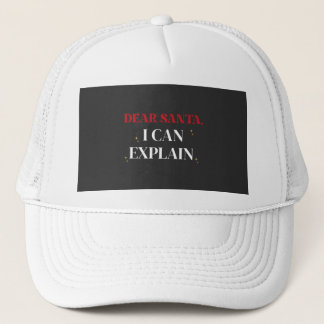 Dear Santa I Can Explain Funny Christmas Shirt Trucker Pet