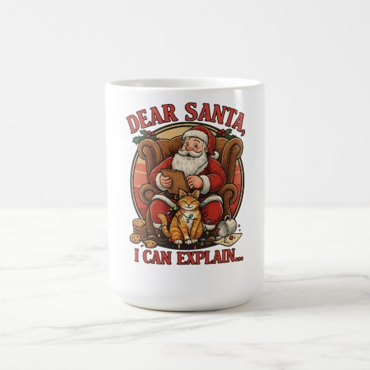 Dear Santa I Can Explain Mug Koffiemok (Center)