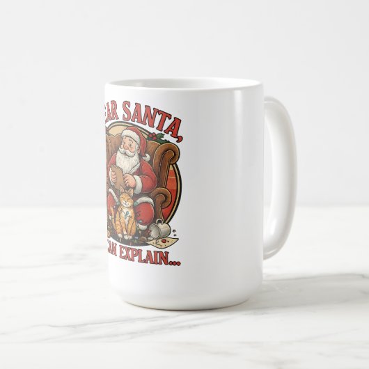 Dear Santa I Can Explain Mug Koffiemok (Voorkant rechts)