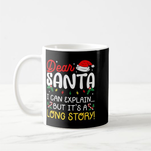 Dear Santa I Can Explain Pajamas Family Matching C Koffiemok (Links)