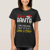 Dear Santa I Can Explain Pajamas Family Matching C T-shirt (Voorkant)