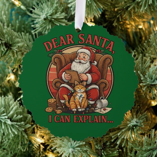 Dear Santa I Can Explain Paper Ornament (Insitu (Drie))