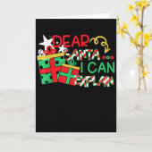 Dear Santa I Can Explain Shirt Christmas Quote  Kaart (Gele Bloem)