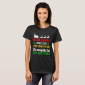 Dear Santa I Don't Care How Long I'm On The Nought T-shirt (Voorkant volledig)