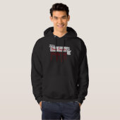 Dear Santa I Really Tried Christmas Humor Quote Hoodie (Voorkant volledig)