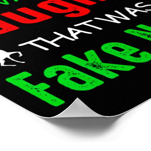 Dear Santa I Wasnt Naughty That Was Fake News Xma  Poster (Hoek)