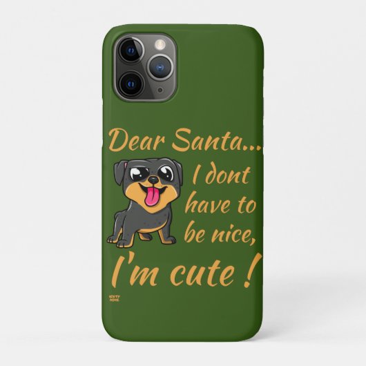DEAR SANTA, ik ben CUTE... grappige kerstfeestdage Case-Mate iPhone Case (Achterkant)