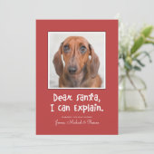 DEAR SANTA IK KAN VERKLAREN Voeg je foto toe (Staand voorkant)