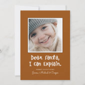 DEAR SANTA IK KAN VERKLAREN Voeg je foto toe (Voorkant)