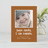 DEAR SANTA IK KAN VERKLAREN Voeg je foto toe (Staand voorkant)