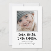 DEAR SANTA IK KAN VERKLAREN Voeg je foto toe (Voorkant)