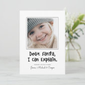 DEAR SANTA IK KAN VERKLAREN Voeg je foto toe (Staand voorkant)