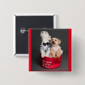 DEAR SANTA, IK WIL ALLE BOTTEN Button (Voorkant /achterkant)