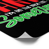 Dear Santa I'm On Nice List Sometimes! Funny Chris Poster (Hoek)