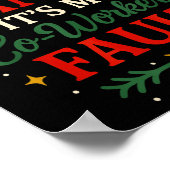 Dear Santa It’s My Co-worker’s Faul, Office Christ Poster (Hoek)