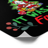 Dear Santa It Was Her Fault Siblings Matching Xmas Poster (Hoek)