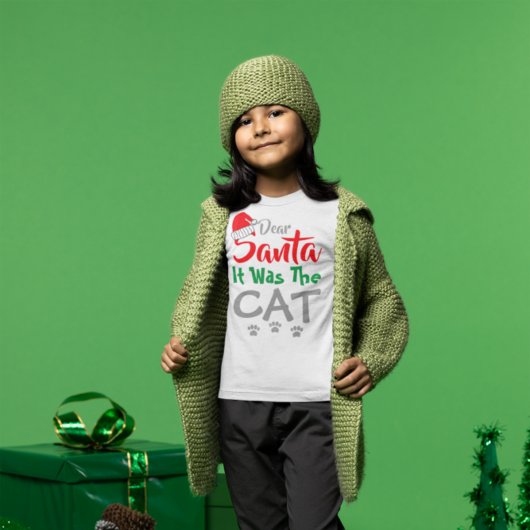 Dear Santa: It Was The Cat T-shirt