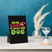 Dear Santa it was the dog paw Classic T-Shirt Fotoplaat (Zijkant)