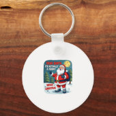 Dear santa its actually a funny storychristmas dog sleutelhanger (Voorkant)
