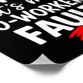 Dear Santa It's My Coworker's Fault I'm The Cowork Poster (Hoek)