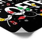 Dear Santa Just Bring Coffee Christmas Coffee Love Poster (Hoek)