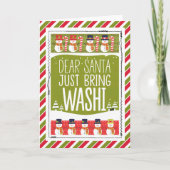 Dear Santa Just Bring Washi Snowman Kaart (Voorkant)