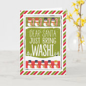 Dear Santa Just Bring Washi Snowman Kaart (Gele Bloem)