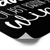 Dear Santa Just Bring Wine Christmas Drinking Fami Poster (Hoek)