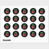 Dear Santa Make Them Stop Saying 67 Christmas Six  Ronde Sticker (Vel)
