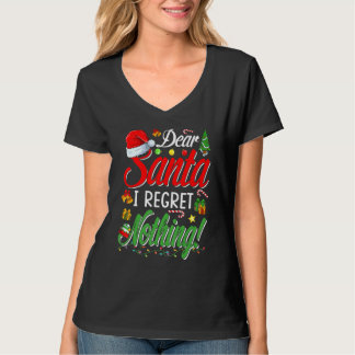 Dear Santa   Matching Family Christmas Pajamas T-shirt