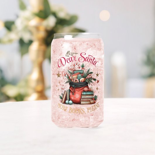 Dear Santa, More Books Please Blikvorm Glas (Insitu (Huwelijk))