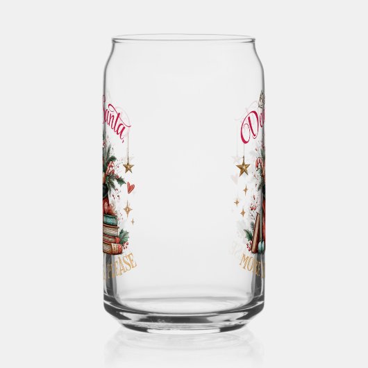 Dear Santa, More Books Please  Blikvorm Glas (Links)