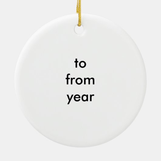 *DEAR SANTA MY BROTHER IS DE NAUWHTE* KERAMISCH ORNAMENT (Achterkant)