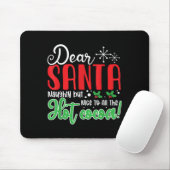 Dear Santa Naughty But Nice To All The Hot Cocoa! Muismat (Met muis)