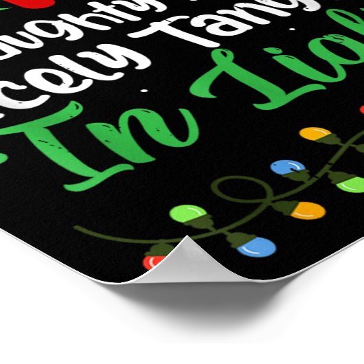 Dear Santa Naughty But Nicely Tangled In Christmas Poster (Hoek)