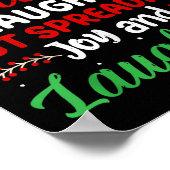 Dear Santa Naughty But Spreading Joy And Laughter! Poster (Hoek)